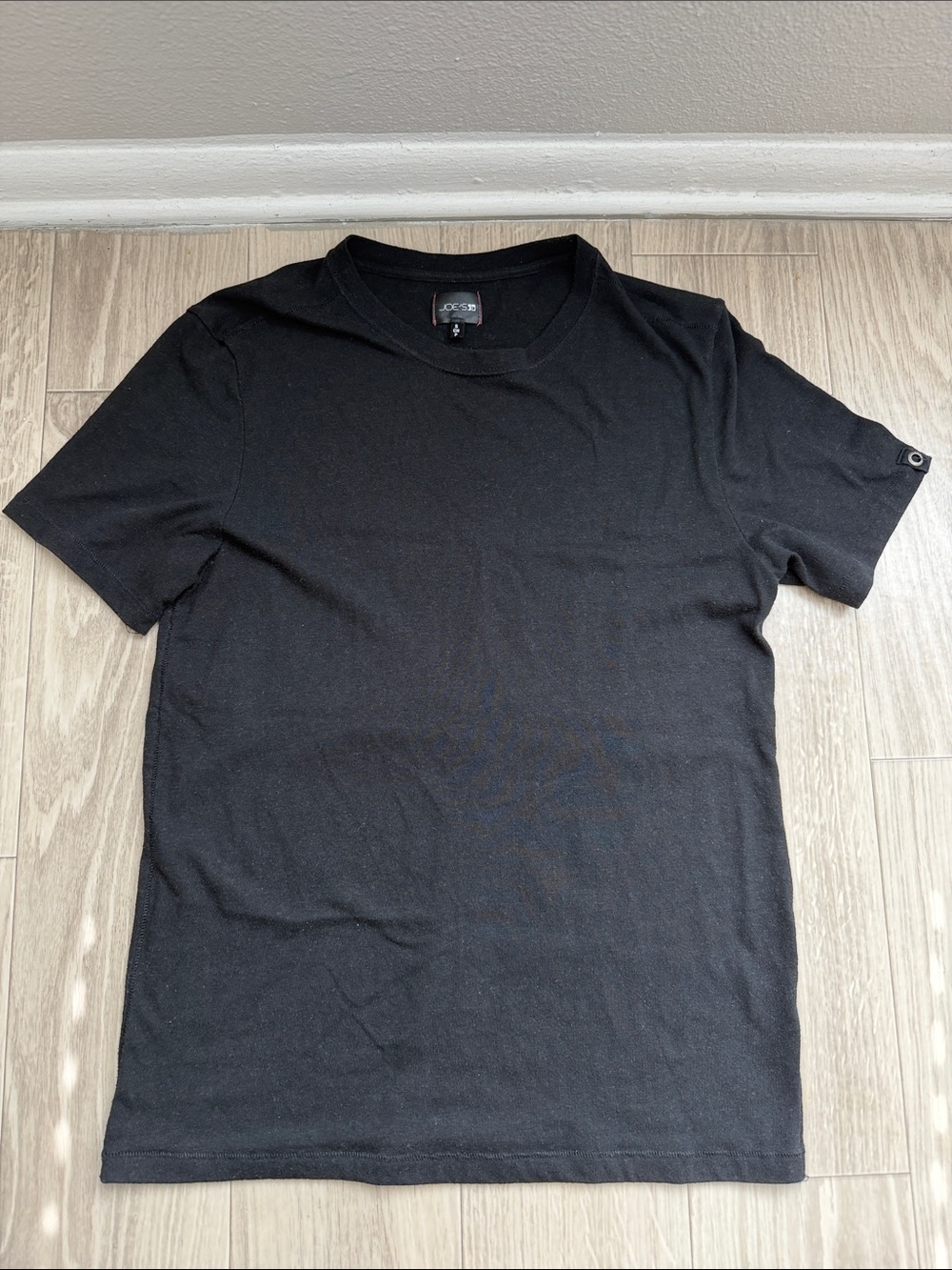 Solid Black Men's Crew Neck T-Shirt
